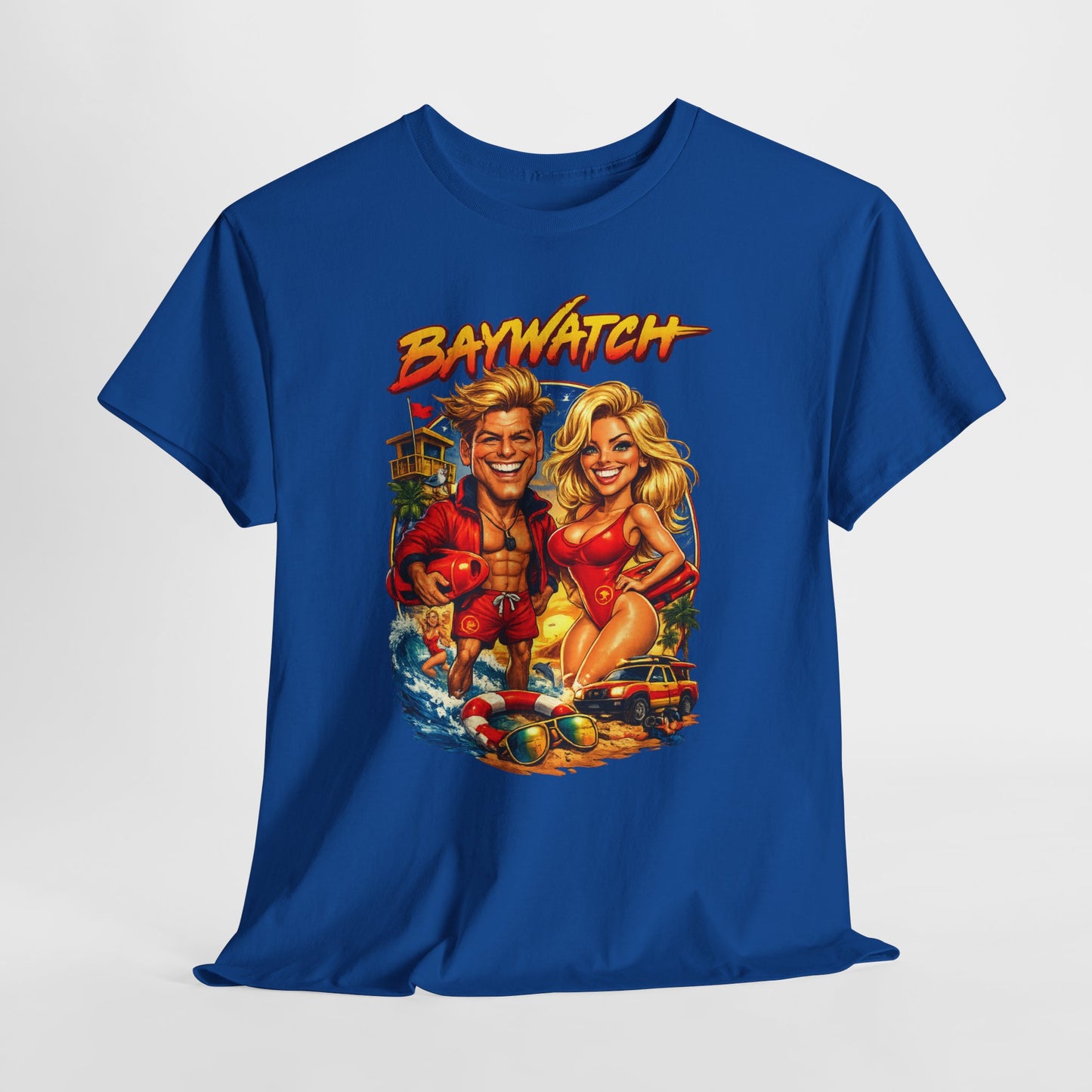 Baywatch Retro Beach T-Shirt — Vintage Lifeguard Graphic Tee