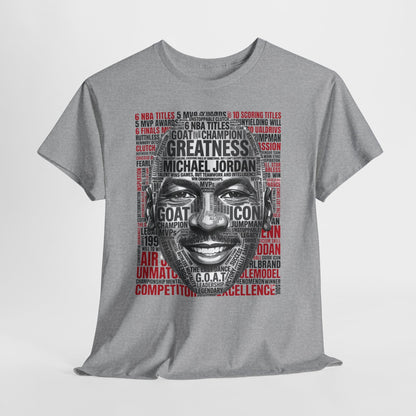 Greatness Icon T-Shirt — Motivational Basketball Portrait Tee