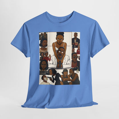 "A Thin Line" Unisex Heavy Cotton Tee - Artistic Tribute Design