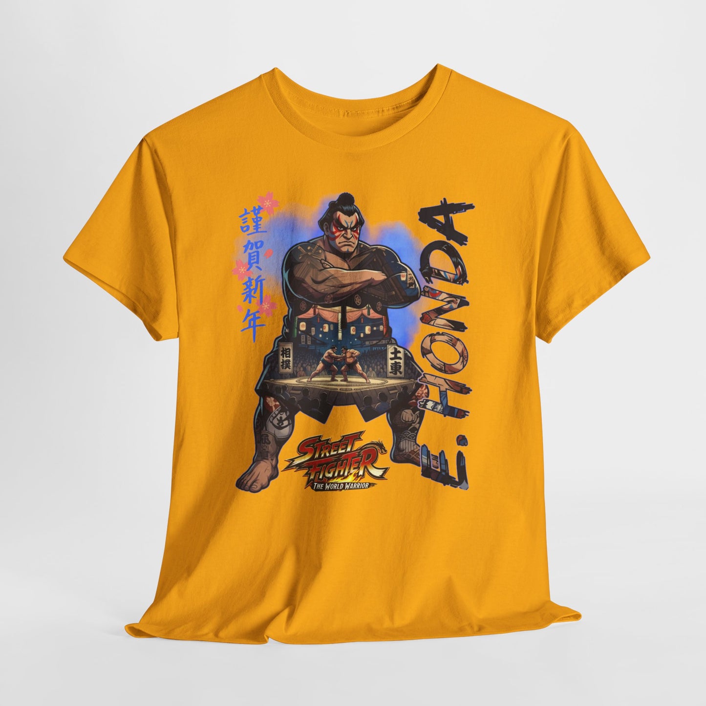 E. Honda Street Fighter Tee — Vintage Arcade Gaming Graphic T-Shirt