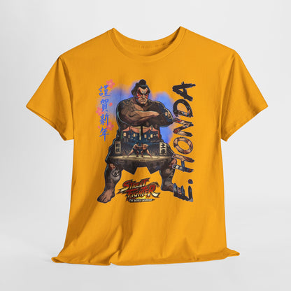 E. Honda Street Fighter Tee — Vintage Arcade Gaming Graphic T-Shirt