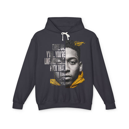 Raheem "Juice" Quote Hoodie – 'Come On Y'all You're Like Brothers' Graphic Hoodie