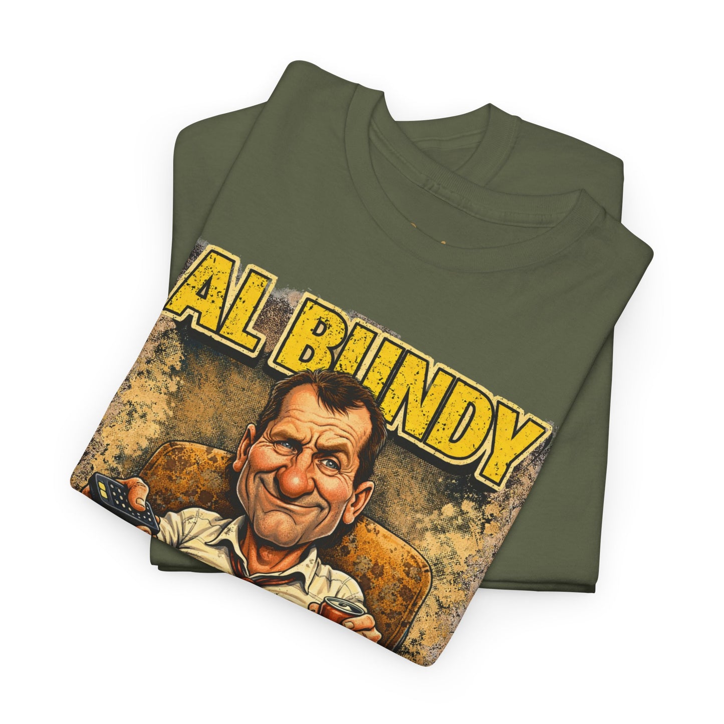 Retro TV Character Tee — "Al Bundy Awesome... Gawwwwd" Graphic T-Shirt
