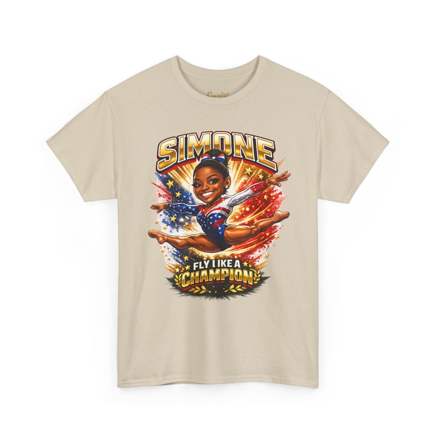 Simone Champion Gymnastics T-Shirt — "Fly Like a Champion" Tribute Tee