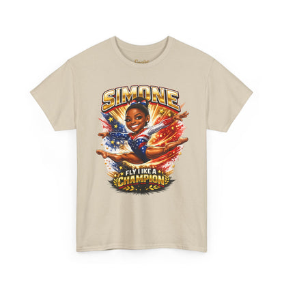 Simone Champion Gymnastics T-Shirt — "Fly Like a Champion" Tribute Tee