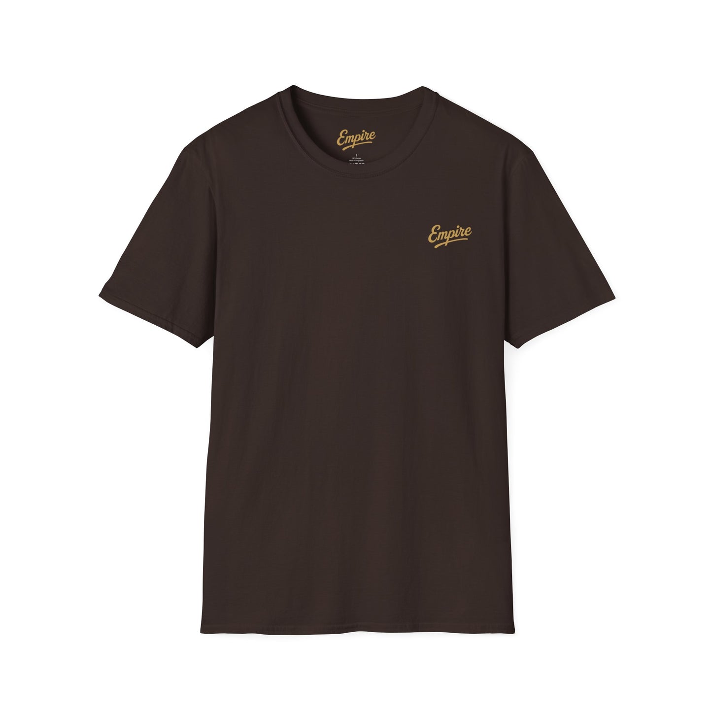 Softstyle Gold 'Empire' Logo T-Shirt