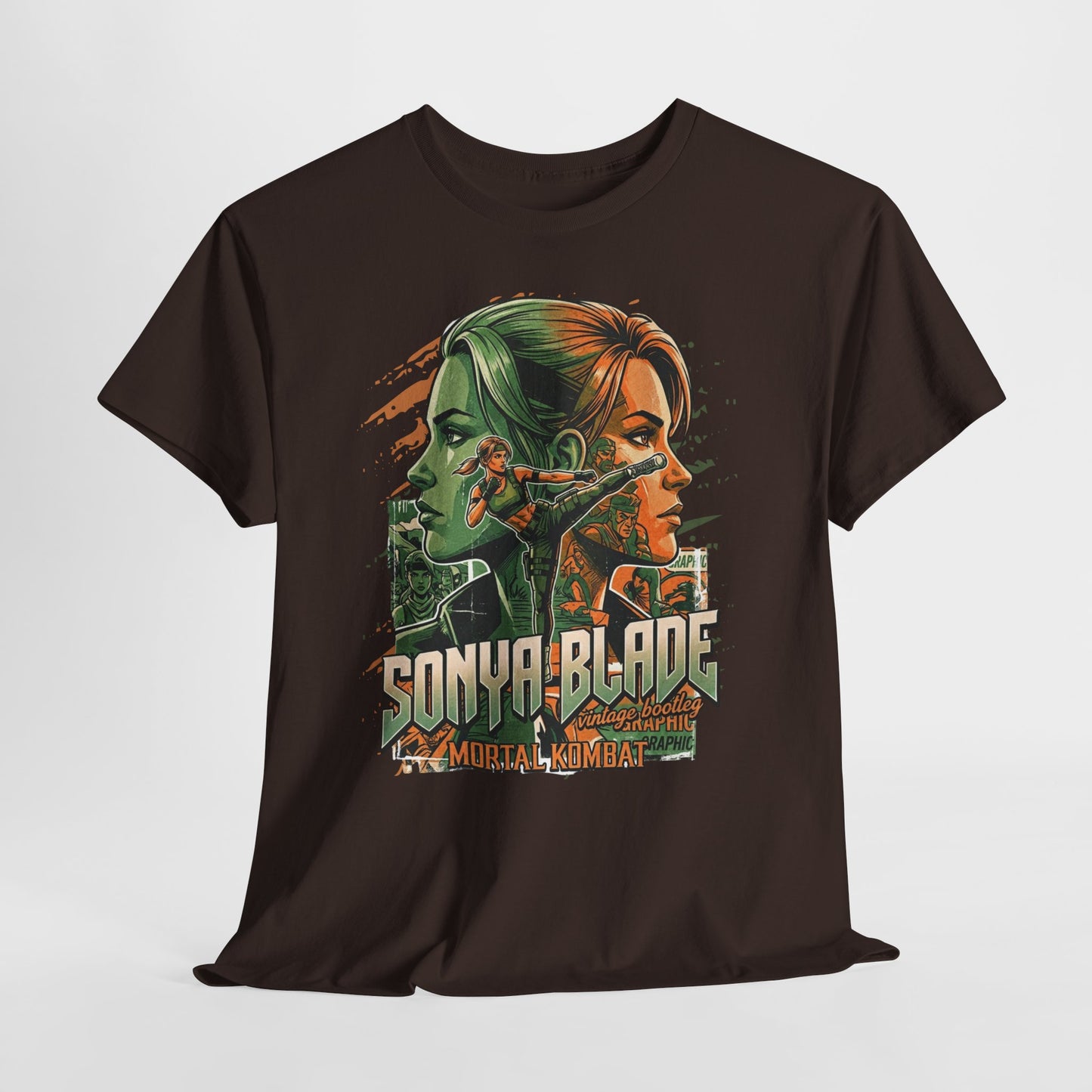 Sonya Blade Retro Fighter T-Shirt — Mortal Kombat Inspired Graphic Tee