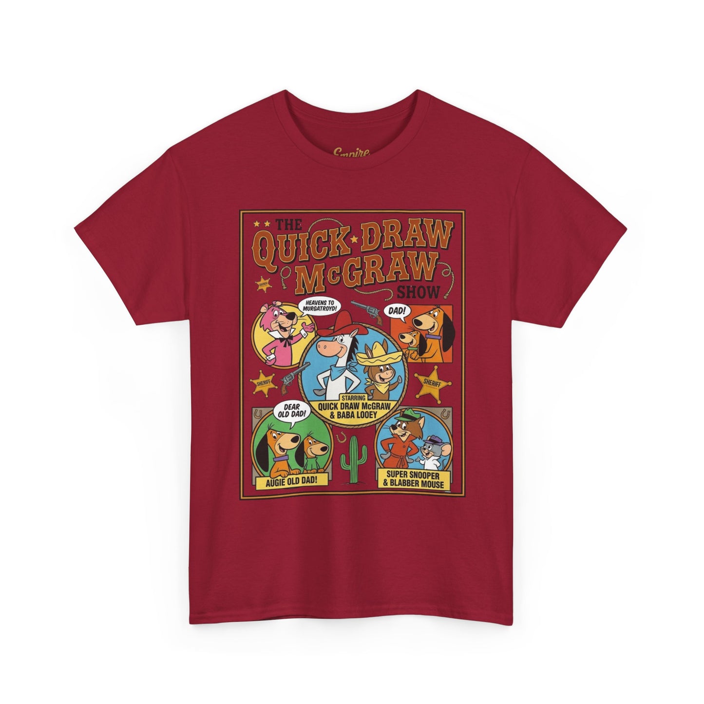 Quick Draw McGraw Retro Cartoon T‑Shirt