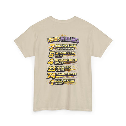 Queen V Tennis Tee — "Queen V" Venus Williams Tribute Shirt