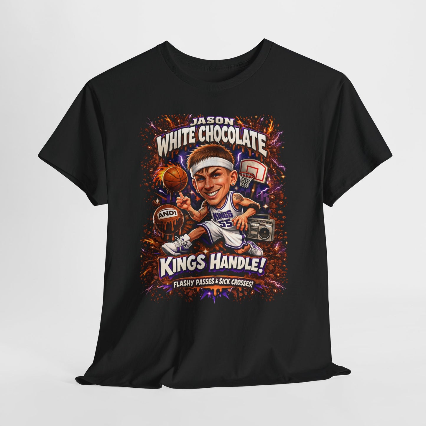 White Chocolate Kings Handle Basketball T-Shirt