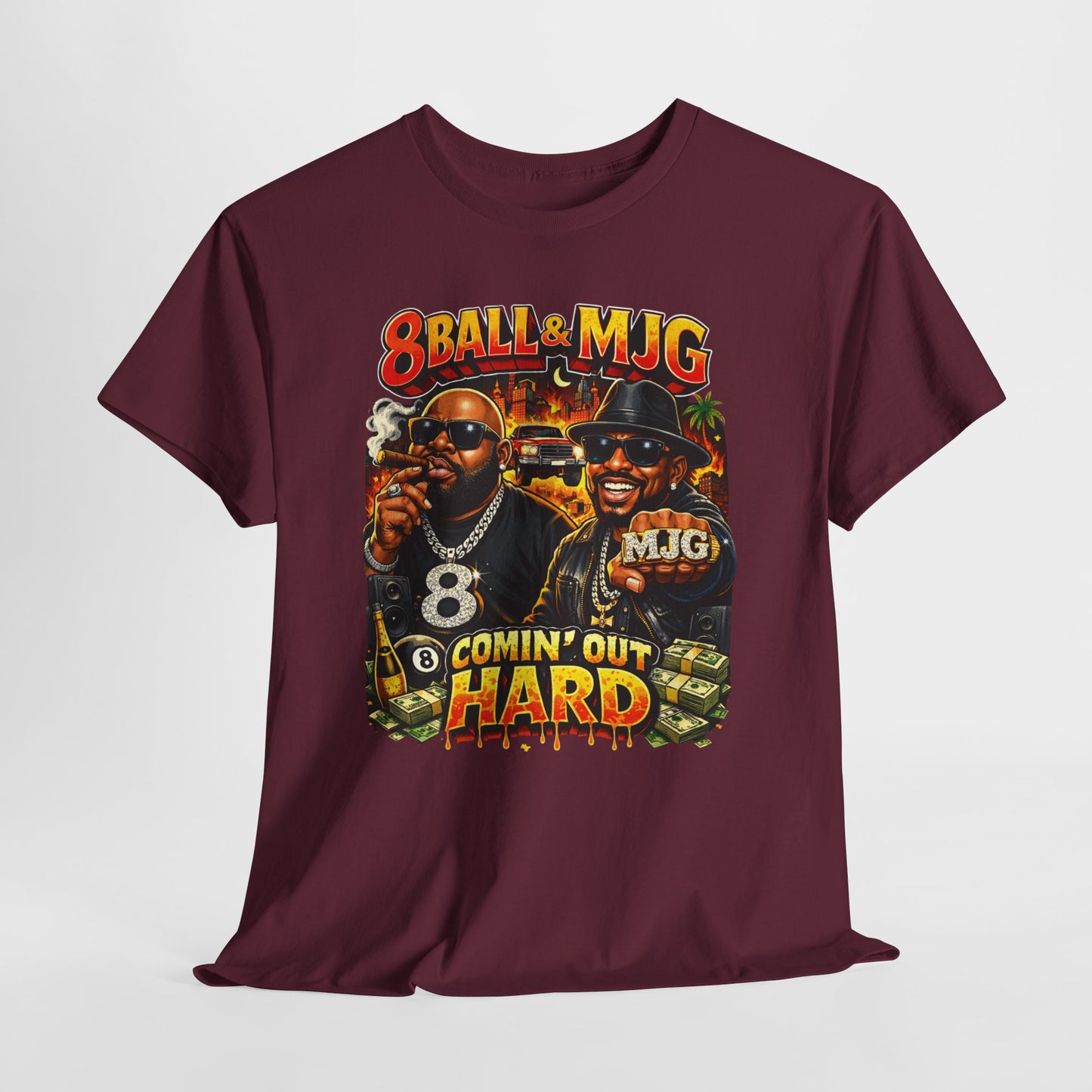 8Ball & MJG 'Comin' Out Hard' Vintage Hip-Hop Graphic Tee