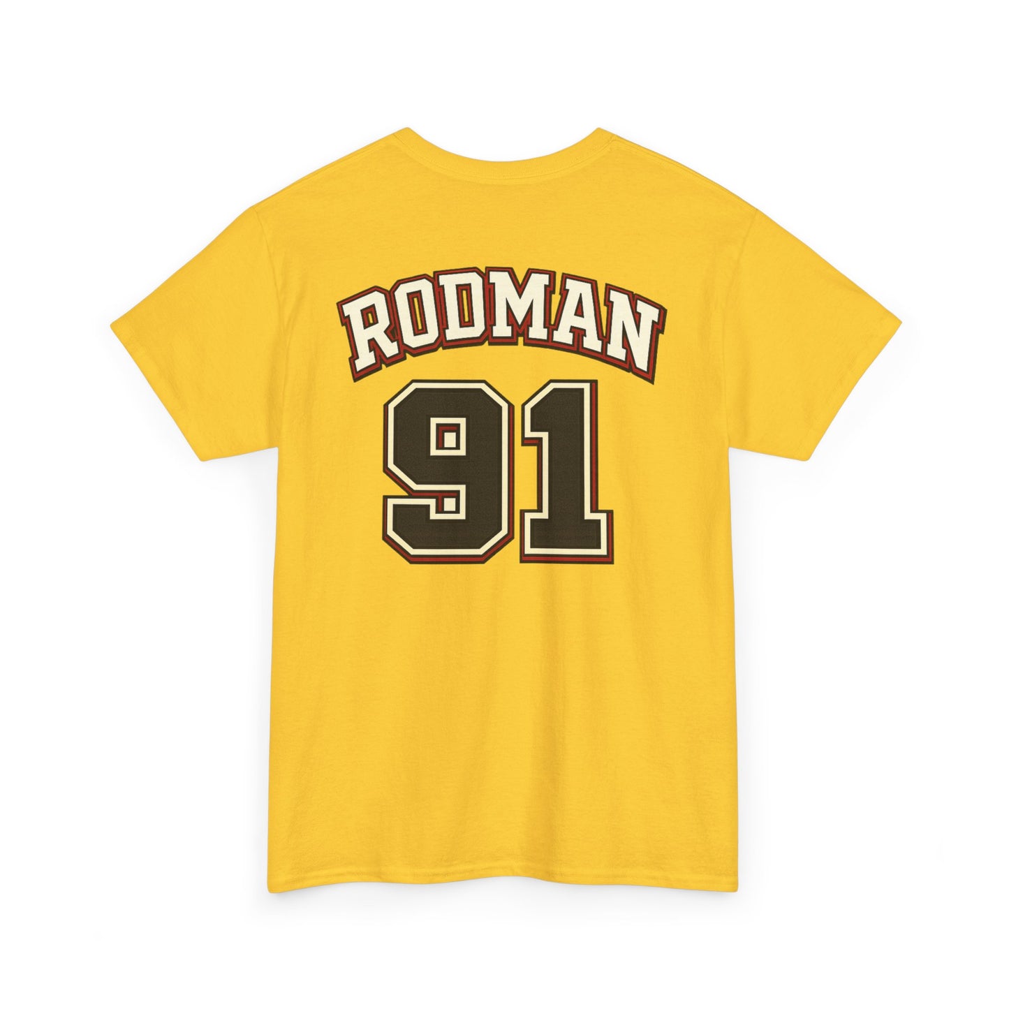 Dennis Rodman 91 Basketball T-Shirt — Vintage Chicago Bulls Jersey Tee