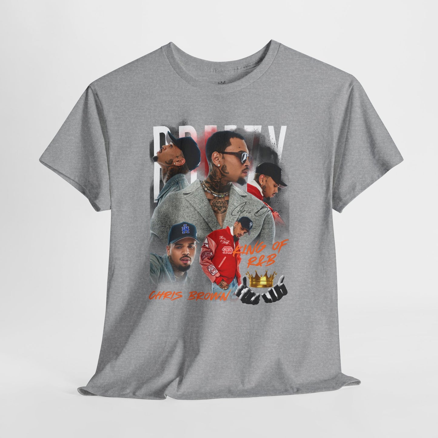 Chris Brown Tribute Unisex Heavy Cotton Tee - Celebrating R&B Style