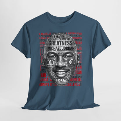 Greatness Icon T-Shirt — Motivational Basketball Portrait Tee
