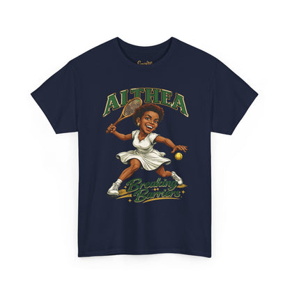Althea Gibson 'Breaking Barriers' Tennis T-Shirt — Vintage Grand Slam Champion Tribute