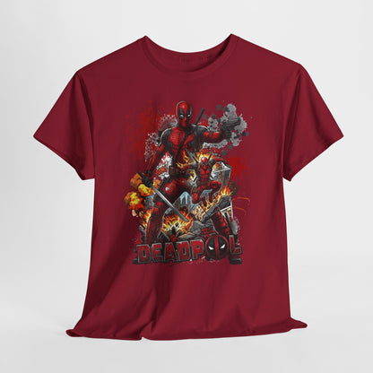 Deadpool Graphic Tee — Comic Action Superhero T‑Shirt