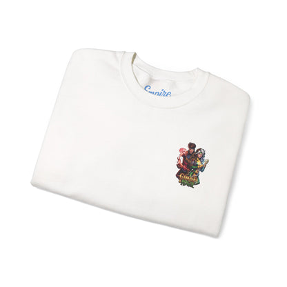 Gambit & Rogue Graphic Crewneck Sweatshirt — X-Men Comic Retro Art