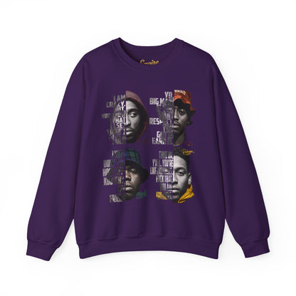 Wrecking Crew "Juice" Movie Legends Crewneck Sweatshirt — Collage Portraits & Lyrics