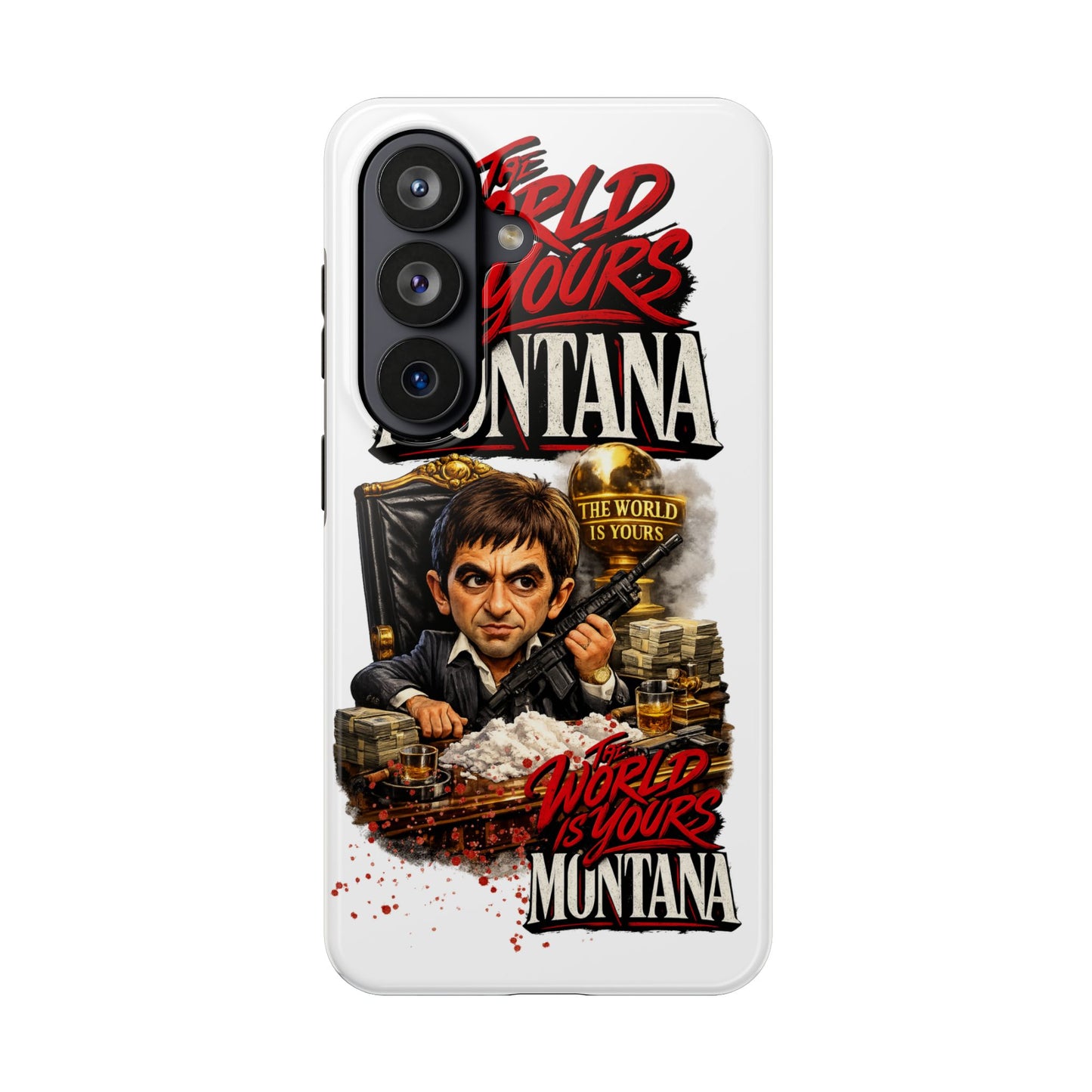 Tony Montana "The World Is Yours" Vintage Caricature Tough Phone Case