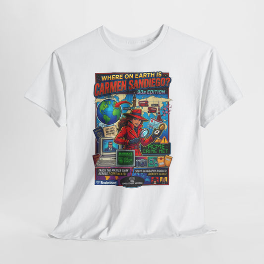Carmen Sandiego Retro Game Poster T-Shirt
