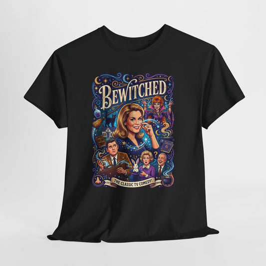 Bewitched Retro TV Series Tee — Vintage Witchcraft Graphic T-Shirt