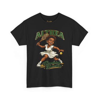 Althea Gibson 'Breaking Barriers' Tennis T-Shirt — Vintage Grand Slam Champion Tribute