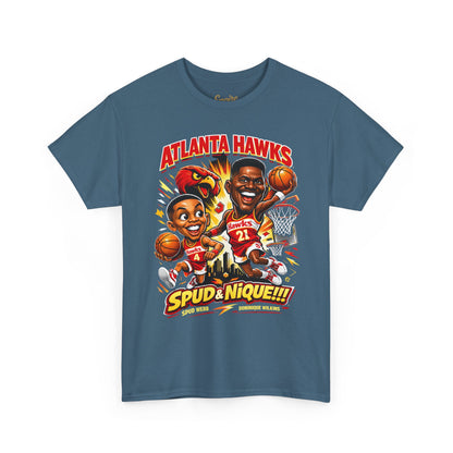 Atlanta Hawks 'Spud & Nique' Graphic Tee — Retro Basketball Fans Shirt