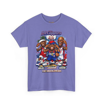 LA Clippers Cartoon Roster Tee — "The Knuckleheads" Team Graphic T-Shirt