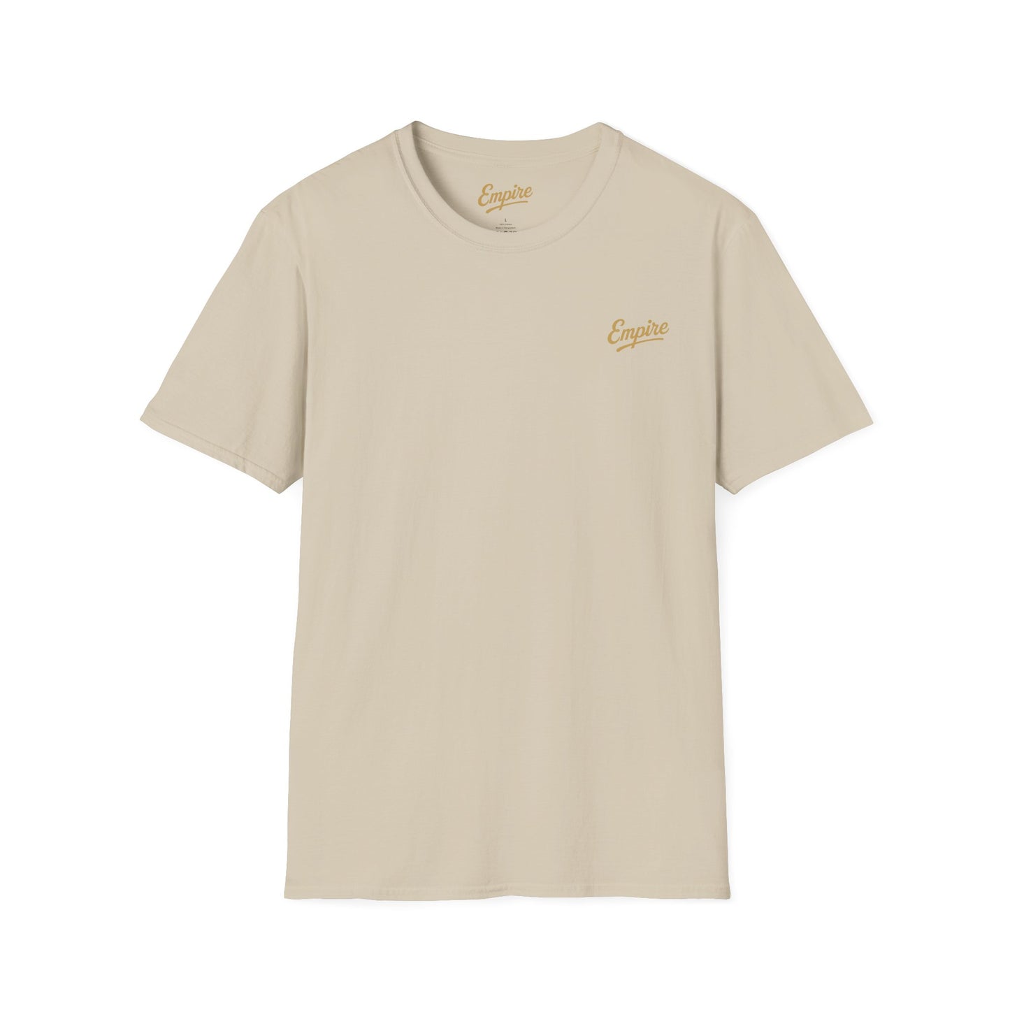Softstyle Gold 'Empire' Logo T-Shirt