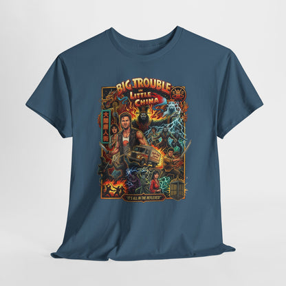 Big Trouble Little China Movie Poster T-Shirt — Retro 80s Action Graphic Tee