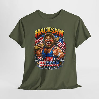 Jim Duggan “Hacksaw” Graphic Tee – Retro Wrestling Fan Shirt