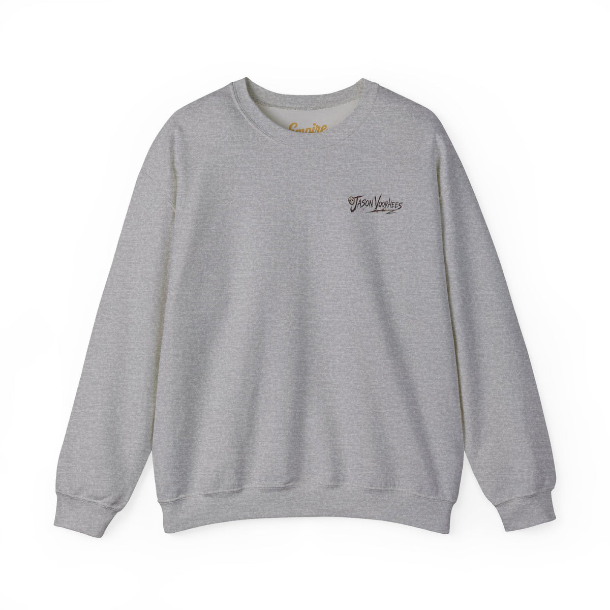 Jason Voorhees Mask Graphic with Quote Crewneck Sweatshirt