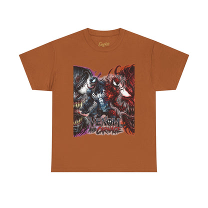Venom vs Carnage Graphic Tee - Comic Movie Villains Shirt