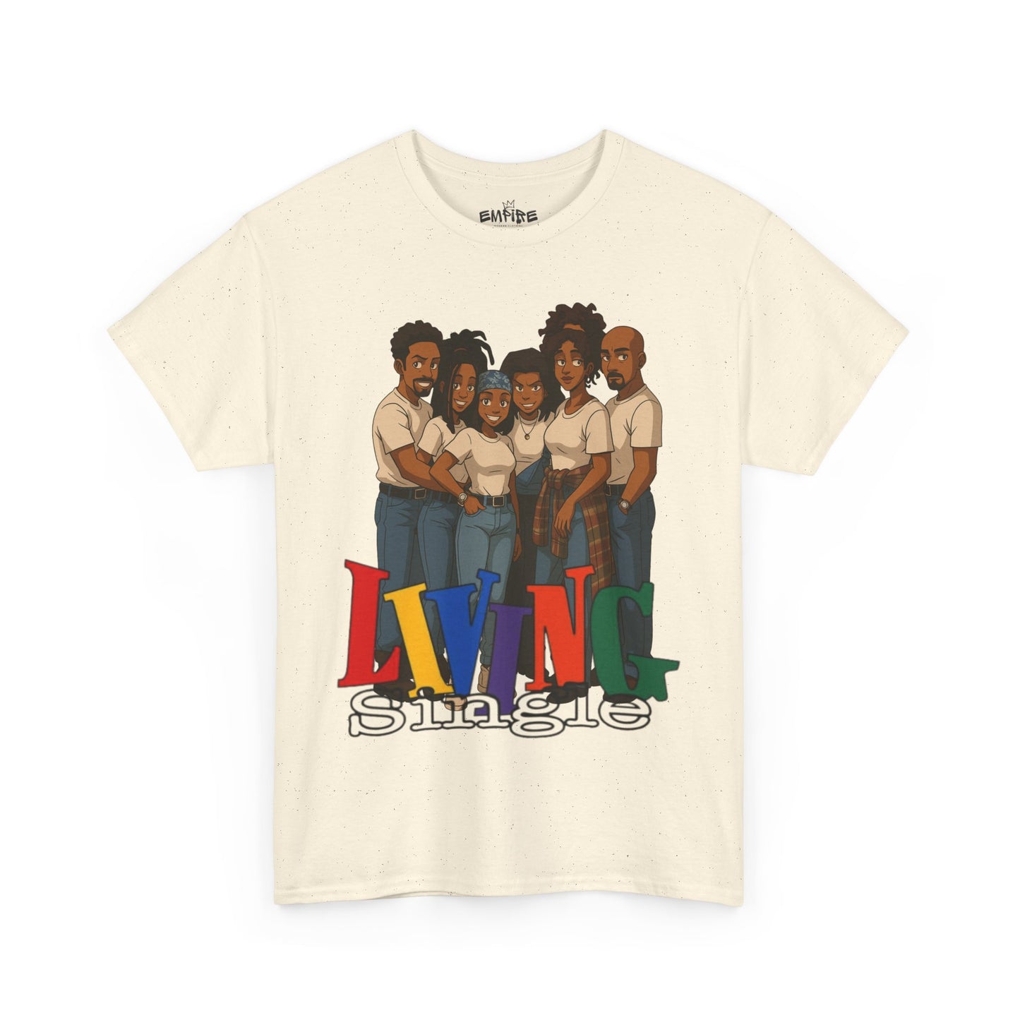 Living Single Unisex Heavy Cotton Tee - Nostalgic TV Show T-Shirt for Fans