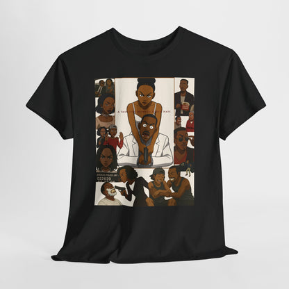 "A Thin Line" Unisex Heavy Cotton Tee - Artistic Tribute Design