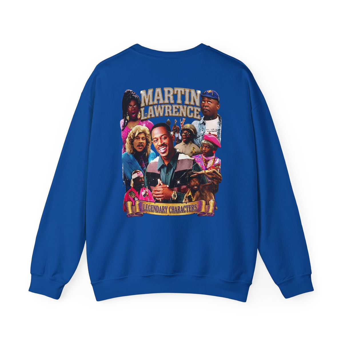 Martin Crewneck Sweatshirt — 'Legendary Characters' Retro TV Cast Graphic