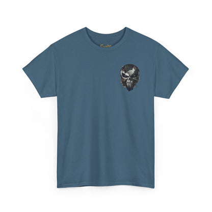 Punisher Graphic Tee — Skull Logo Front & The Punisher Portrait Back
