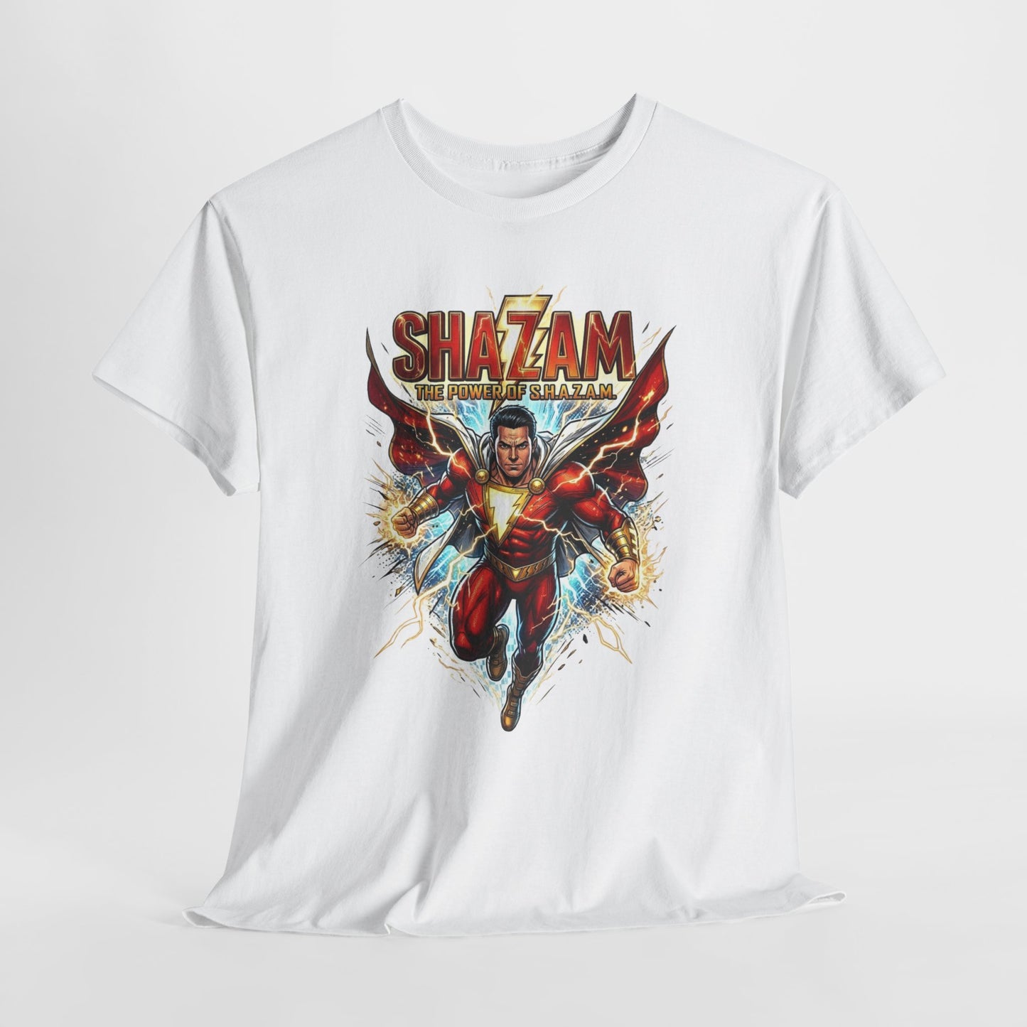 Shazam Lightning Hero T‑Shirt - Retro Comic Superhero Tee