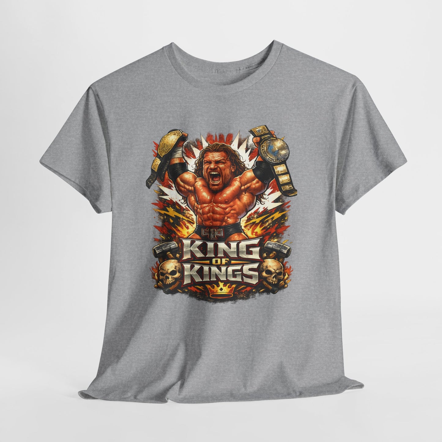 King of Kings Tee - Retro Wrestling Champion Graphic T-Shirt