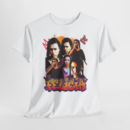 Bye Felicia Graphic Tee — Retro Movie Collage Portrait T-Shirt