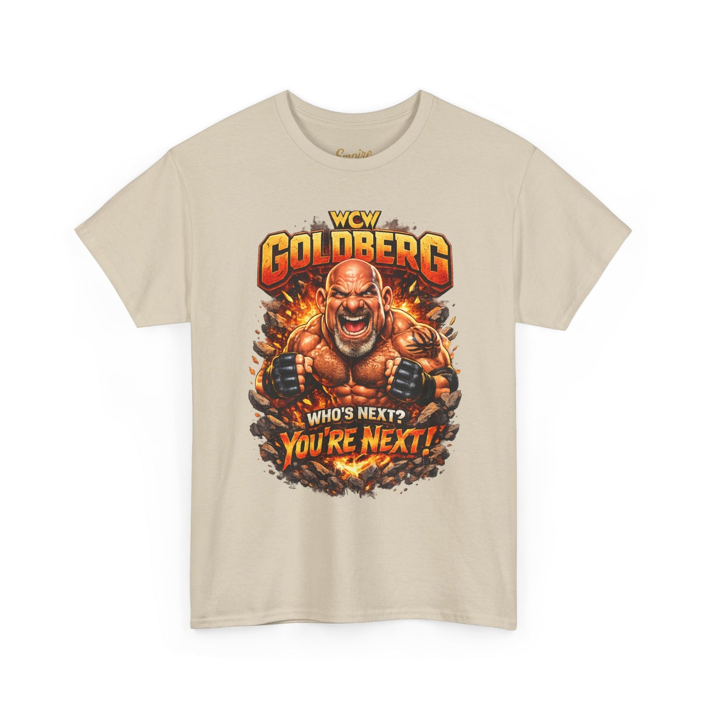 WCW Goldberg 'Who's Next? You're Next!' T-Shirt – Retro Wrestling Fan Tee