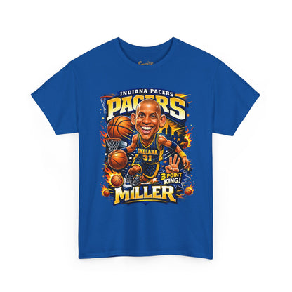Pacers Miller 3-Point King Basketball T-Shirt