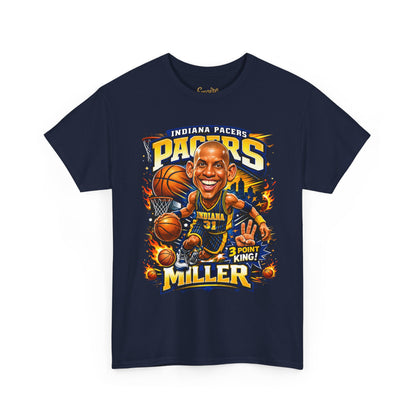 Pacers Miller 3-Point King Basketball T-Shirt