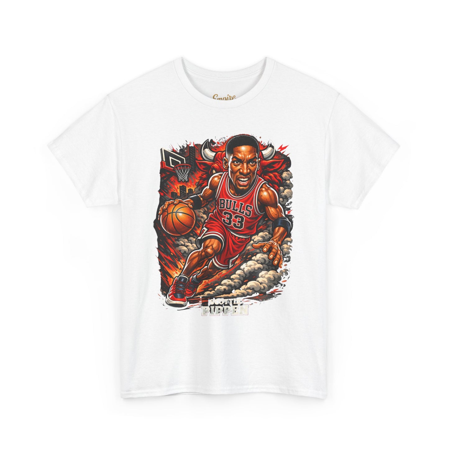 Pippen #33 Basketball Tee — Retro Chicago Bulls Scott Pippen Jersey Shirt