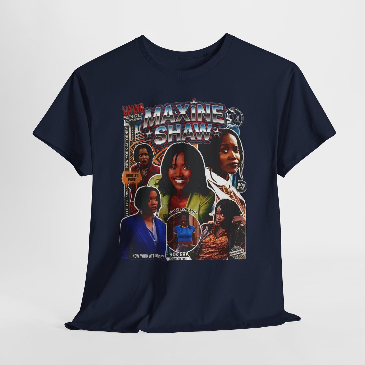 Maxine Shaw Retro Collage T‑Shirt — Vintage 90s TV Sitcom Graphic Tee