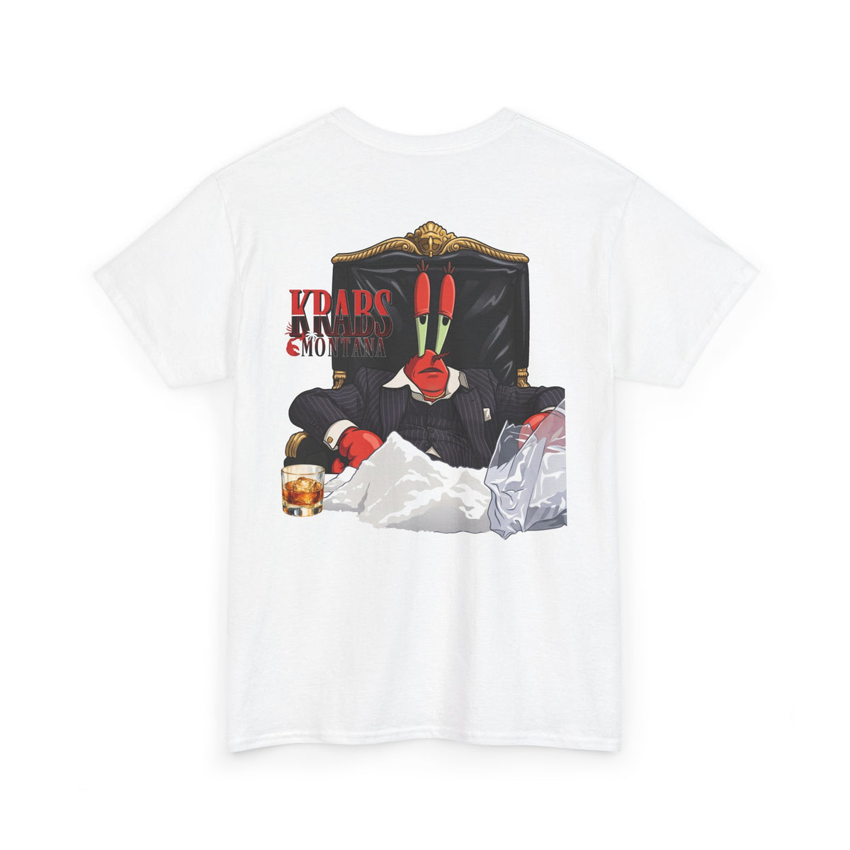 Krabs Montana Tee — Parody Graphic T-Shirt (Front Chest & Back Design)