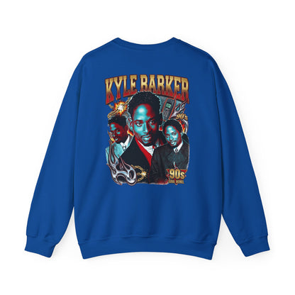 Crewneck Sweatshirt — 'Kyle Barker 90s' Vintage TV Sitcom Tribute Graphic