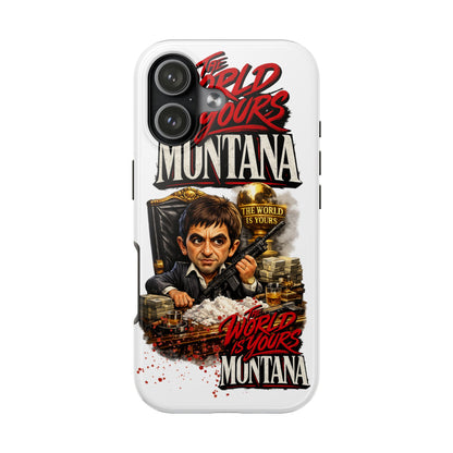 Tony Montana "The World Is Yours" Vintage Caricature Tough Phone Case