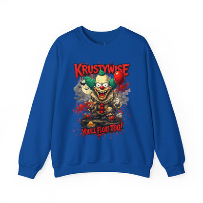 'Krustywise' Creepy Clown Design, "You’ll Float Too" Back Print