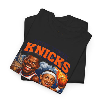 New York Knicks Patrick Ewing & John Starks Retro Basketball Tee